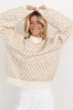 Hendrix Diamond Knit Sweater | Taupe sold by Baltic Born