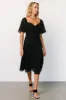 Colette Sweetheart Midi Dress | Black sold by Baltic Born
