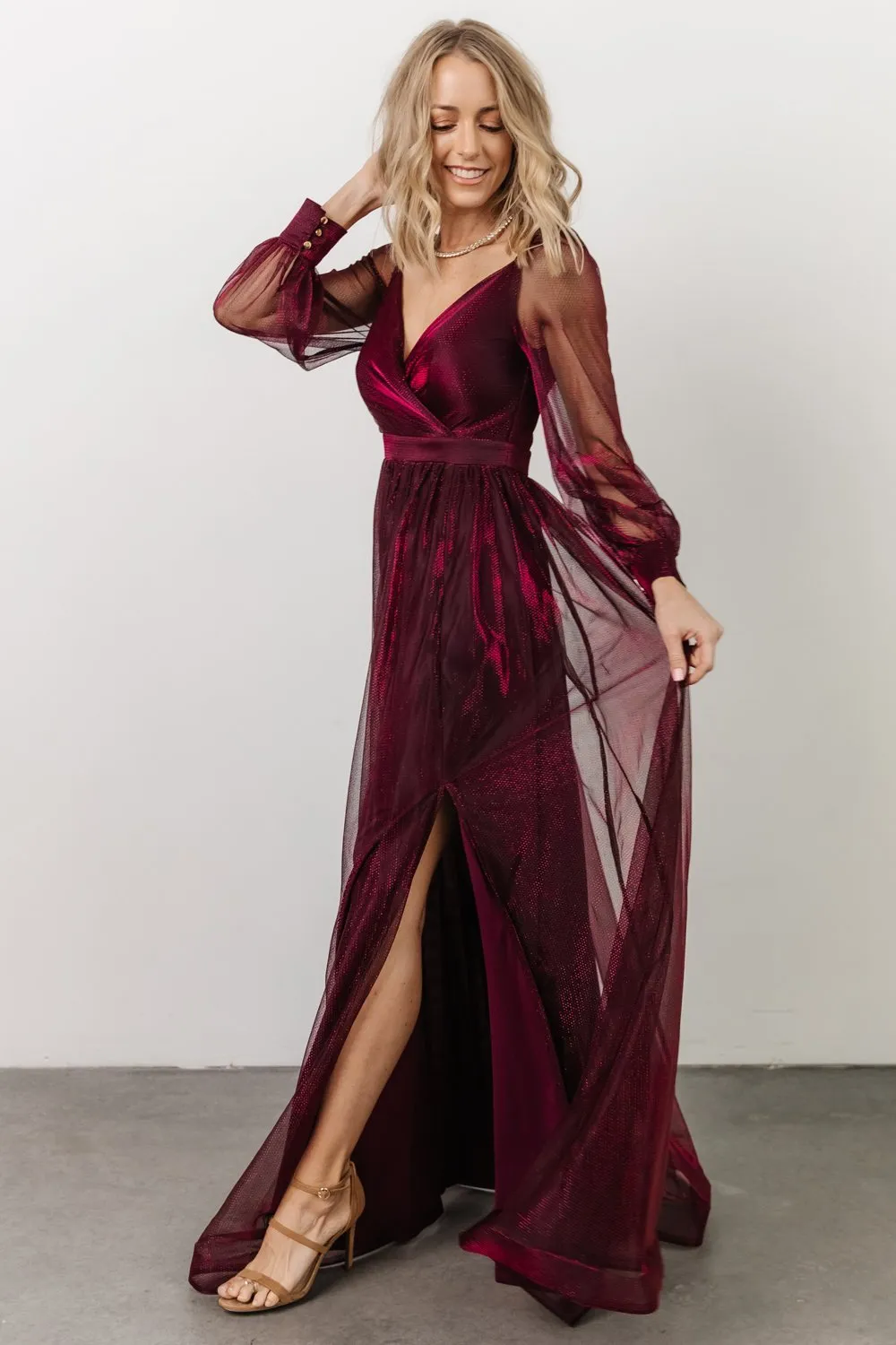 Octavia Shimmer Gown | Mulberry sold by Baltic Born product image thumbnail 2