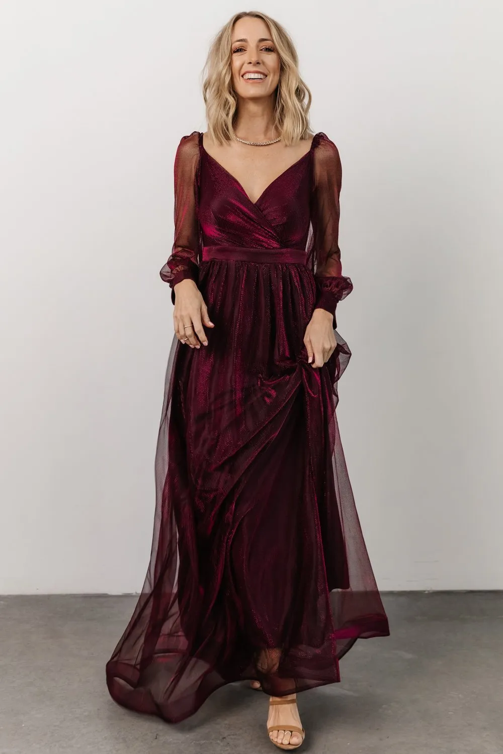 Octavia Shimmer Gown | Mulberry sold by Baltic Born product image thumbnail 5