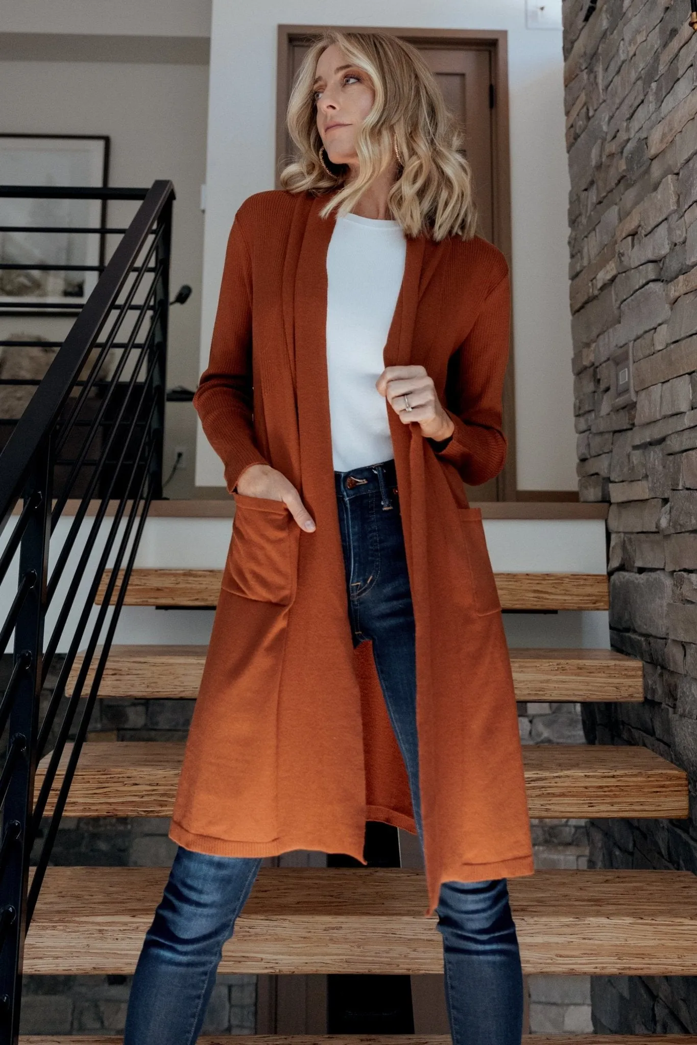 Central Park Cardigan | Rust sold by Baltic Born