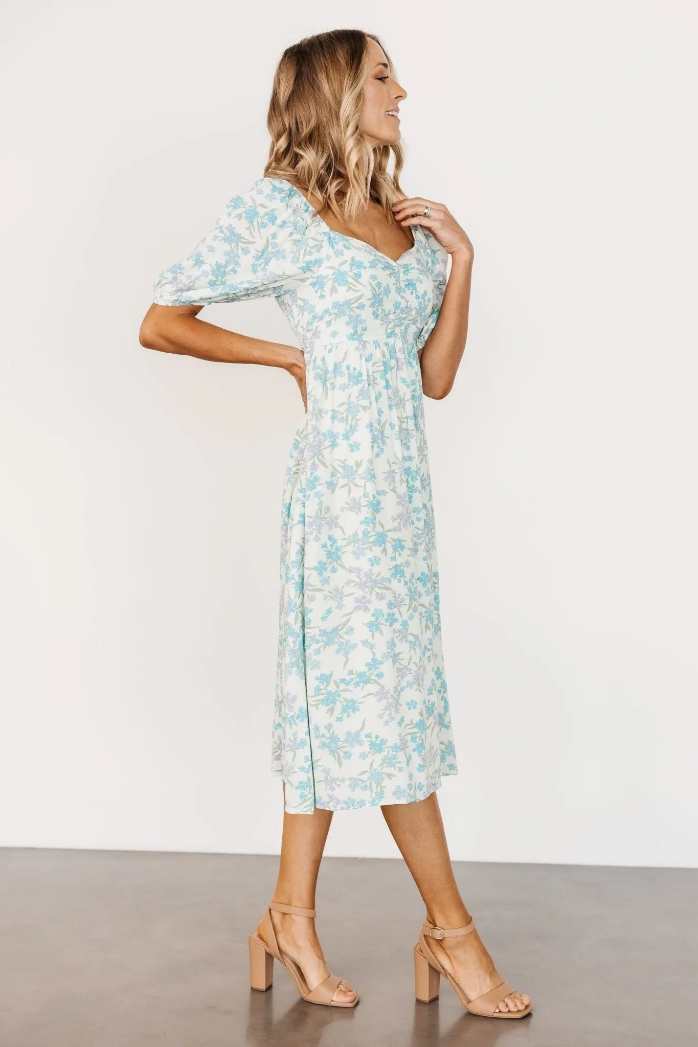 Stiles Midi Dress | Mint Multi sold by Baltic Born product image thumbnail 3