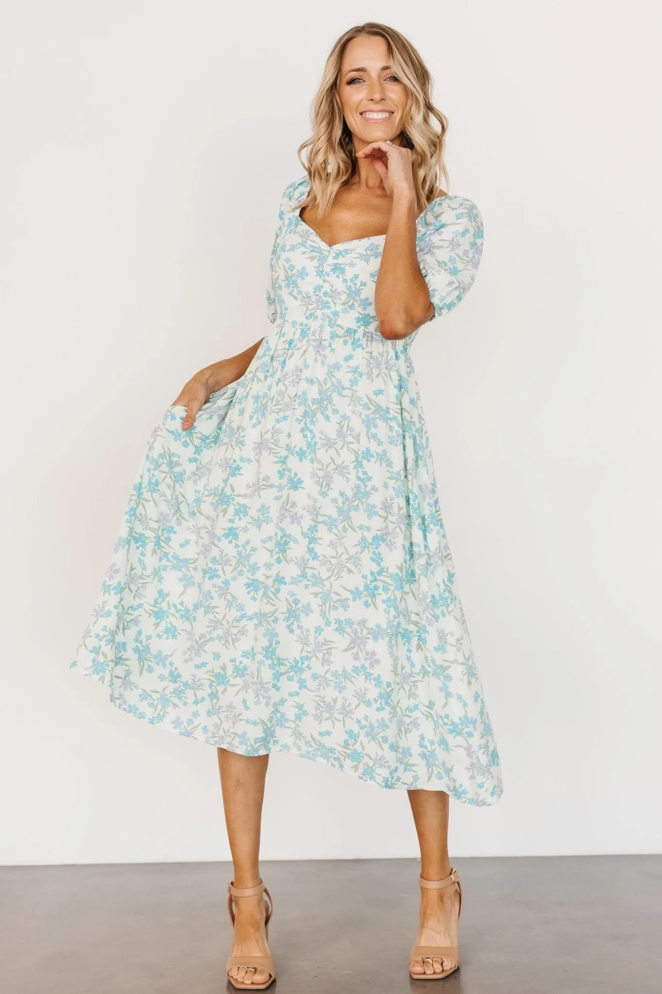 Stiles Midi Dress | Mint Multi sold by Baltic Born