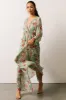 Irene Kimono Maxi Dress | Sage Multi Floral sold by Baltic Born