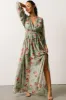 Irene Kimono Maxi Dress | Sage Multi Floral sold by Baltic Born