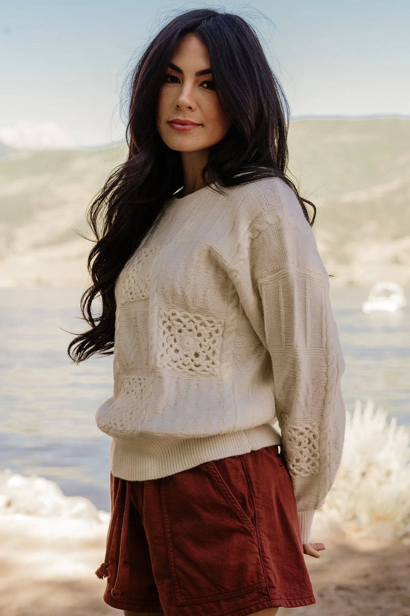 Meadow Knit Sweater | Cream sold by Baltic Born