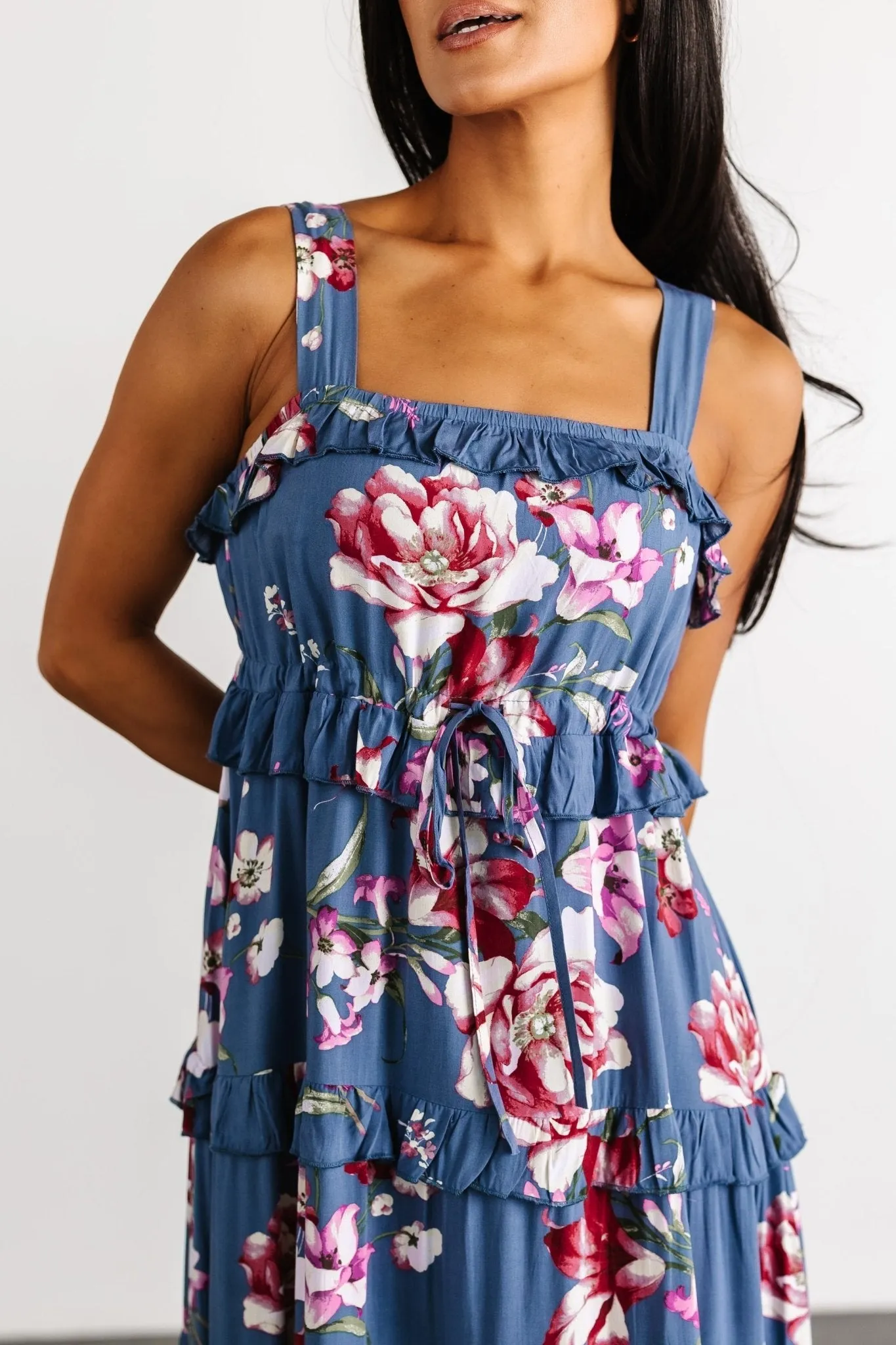Raine Tank Maxi Dress | Blue Floral sold by Baltic Born product image thumbnail 2