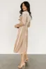 Vega Velvet Midi Dress | Champagne sold by Baltic Born