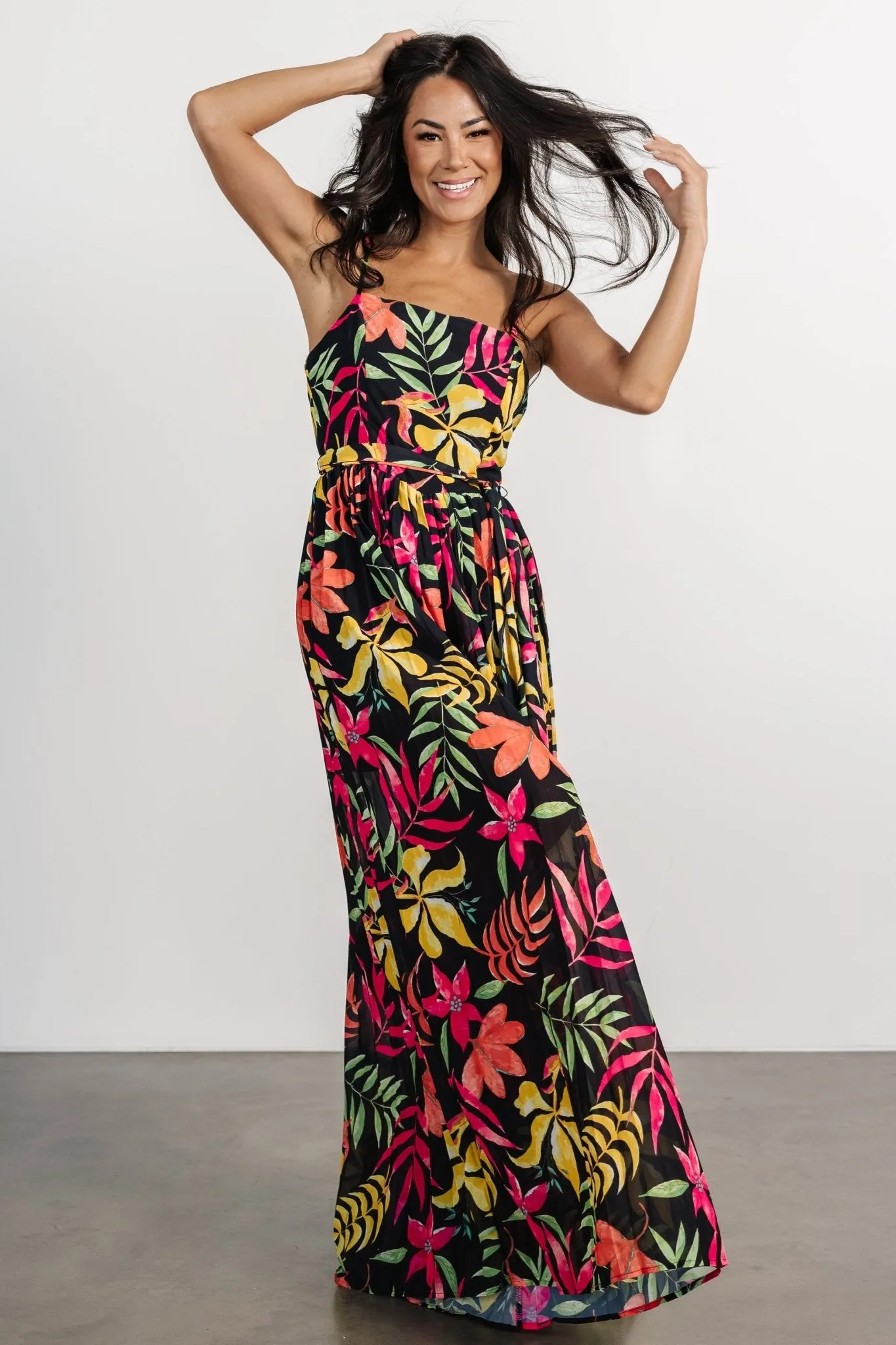 Fernanda Jumpsuit | Black Multi Print sold by Baltic Born product image thumbnail 5