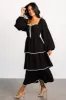 Barcelona Tiered Dress | Black sold by Baltic Born