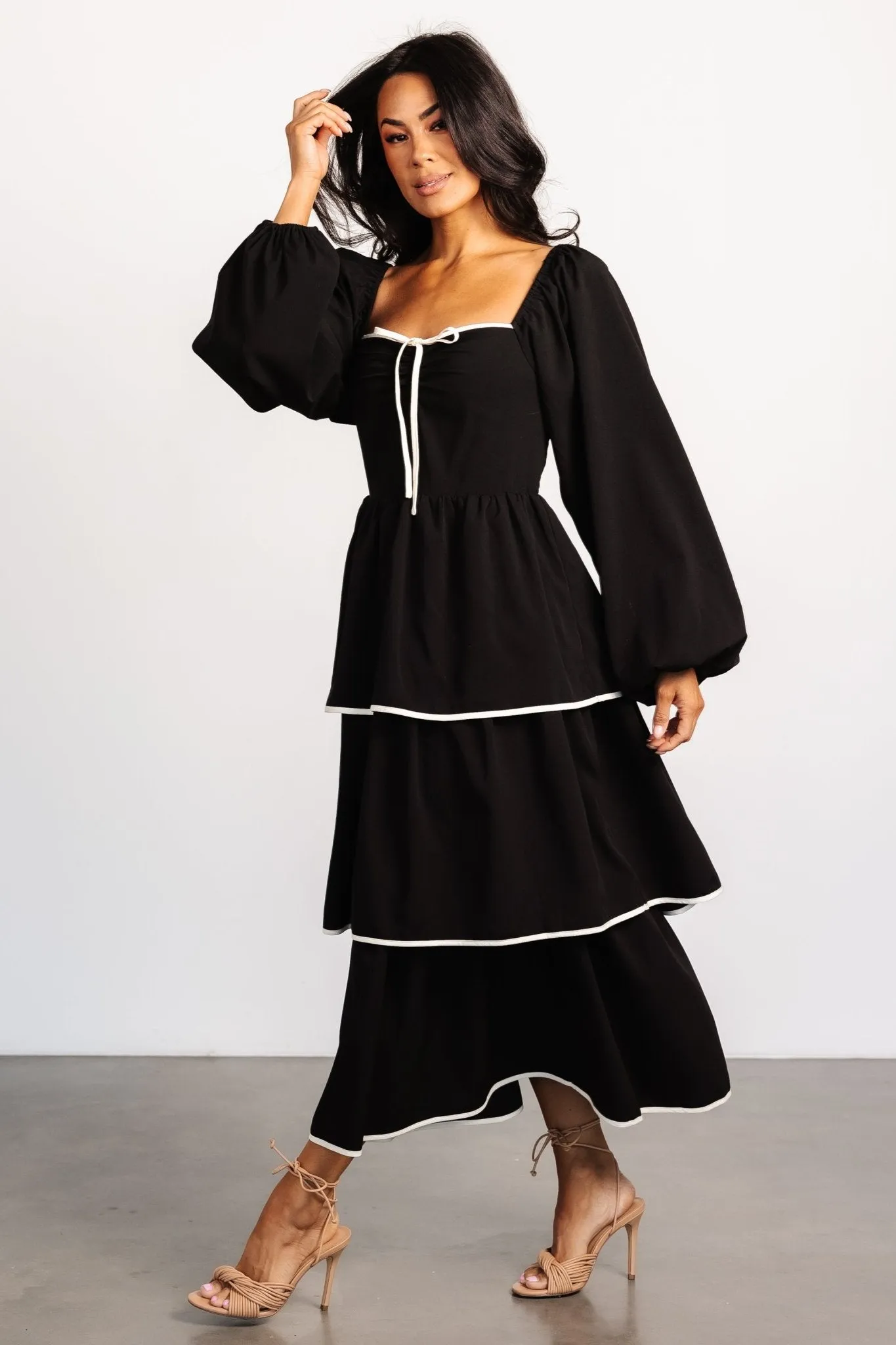 Barcelona Tiered Dress | Black sold by Baltic Born product image thumbnail 2
