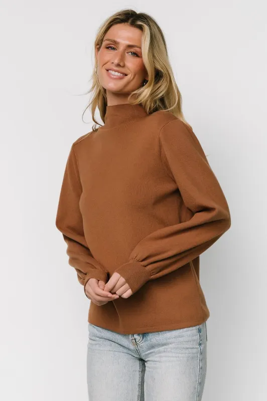 Sutton Sweater Top | Brown sold by Baltic Born