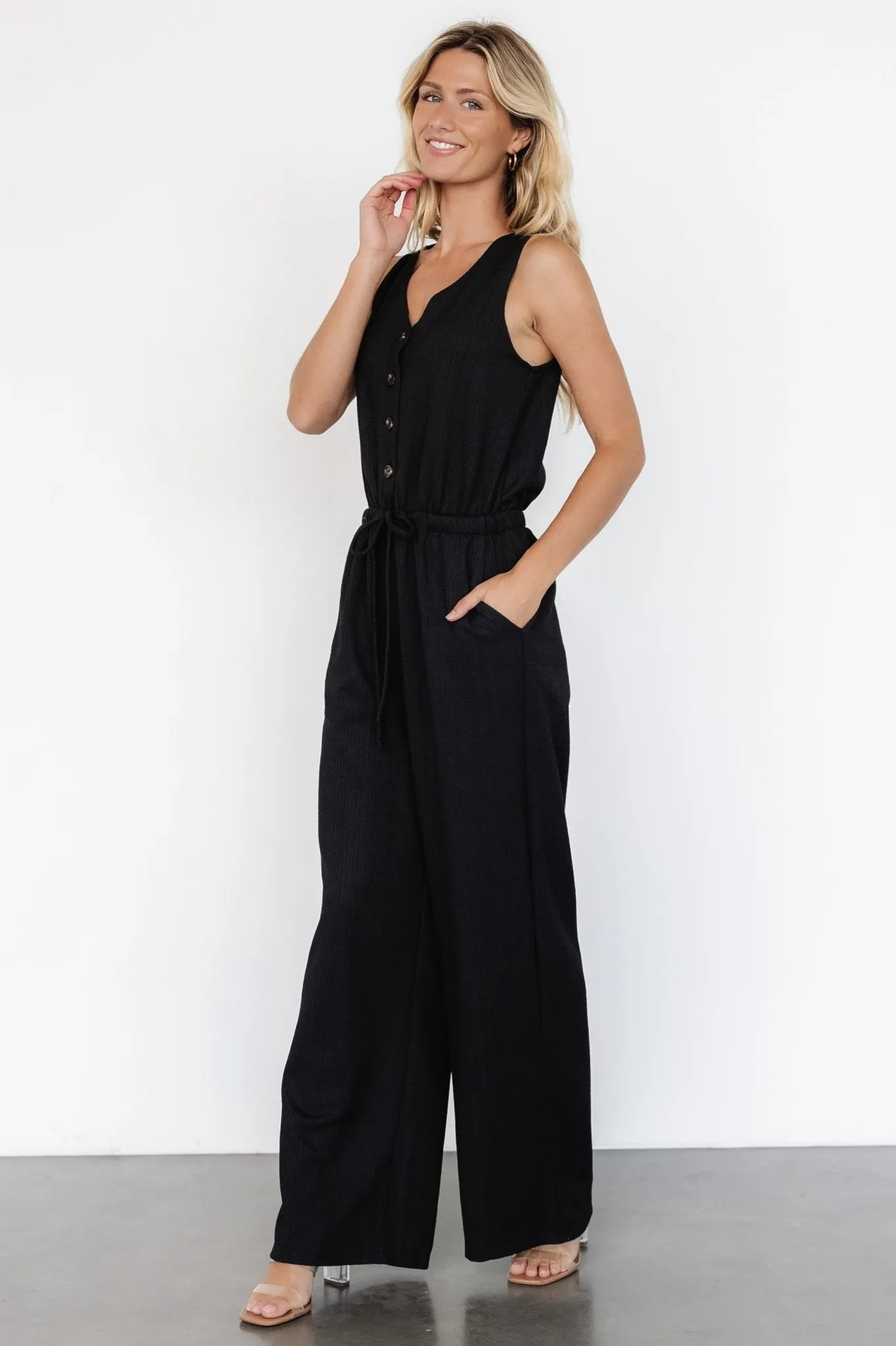 Ziva Tank Jumpsuit | Black sold by Baltic Born product image thumbnail 3
