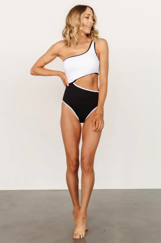 Portofino One Piece | Black + White sold by Baltic Born
