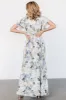 Lynlee Metallic Maxi Dress | Dusty Blue sold by Baltic Born