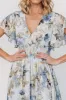 Lynlee Metallic Maxi Dress | Dusty Blue sold by Baltic Born