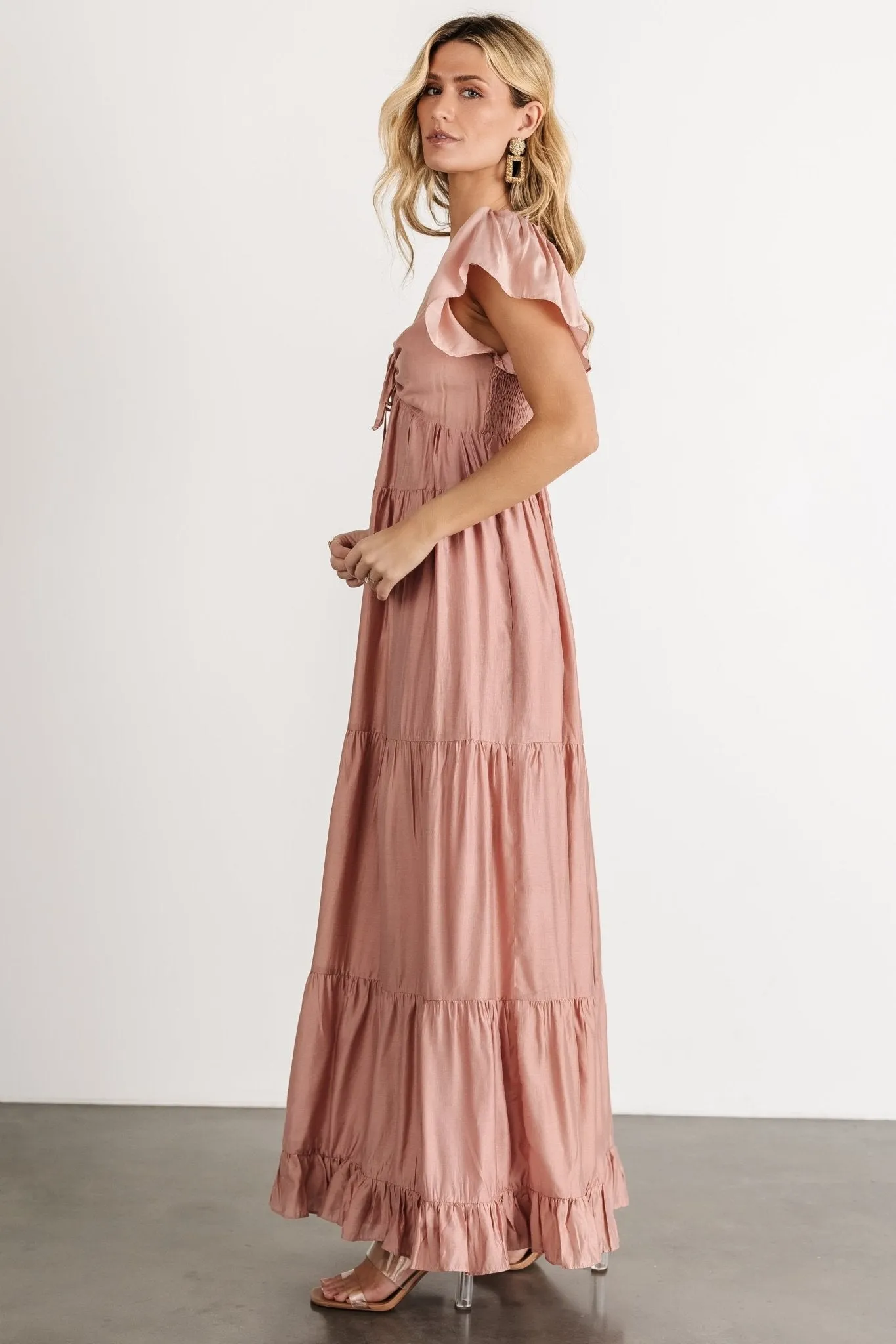 Agatha Maxi Dress | Dusty Mauve sold by Baltic Born product image thumbnail 3