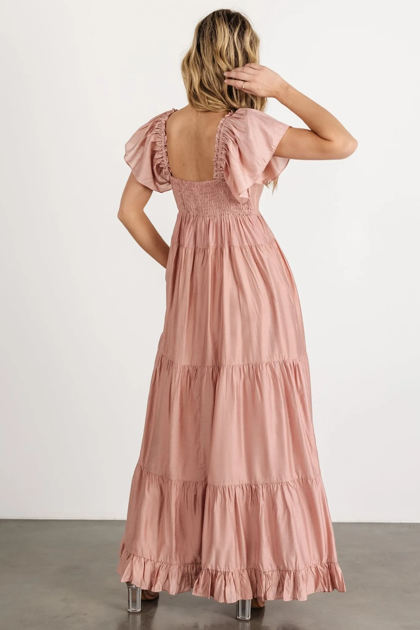 Agatha Maxi Dress | Dusty Mauve sold by Baltic Born product image thumbnail 5