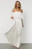Diana Off Shoulder Maxi Dress | Off White sold by Baltic Born