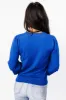 Sheila V Neck Sweater Top | Cobalt sold by Baltic Born