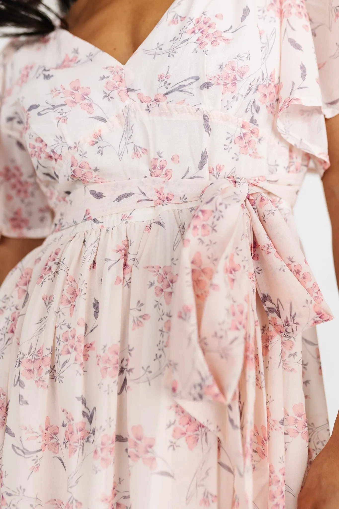 Iris Midi Dress | Blush Floral sold by Baltic Born product image thumbnail 3