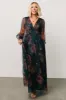 Layla Tulle Maxi Dress | Copper + Blue Metallic sold by Baltic Born