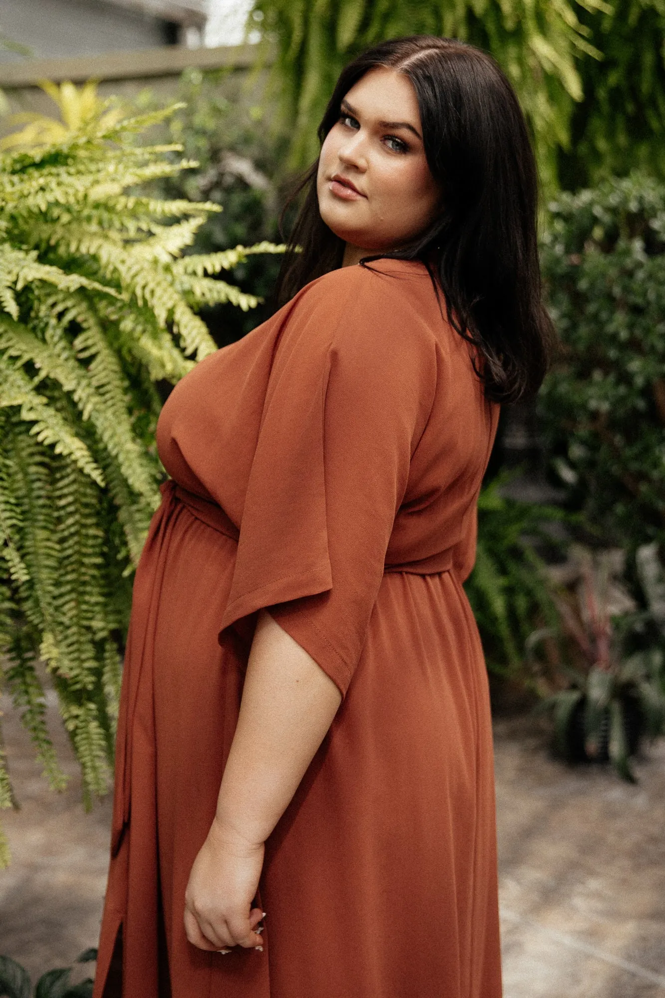 Kia Kimono Maxi Dress | Rust sold by Baltic Born product image thumbnail 4