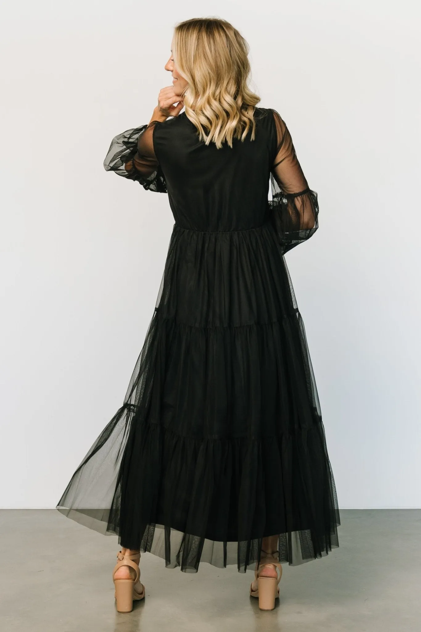Hoffman Tulle Maxi Dress | Black sold by Baltic Born product image thumbnail 4