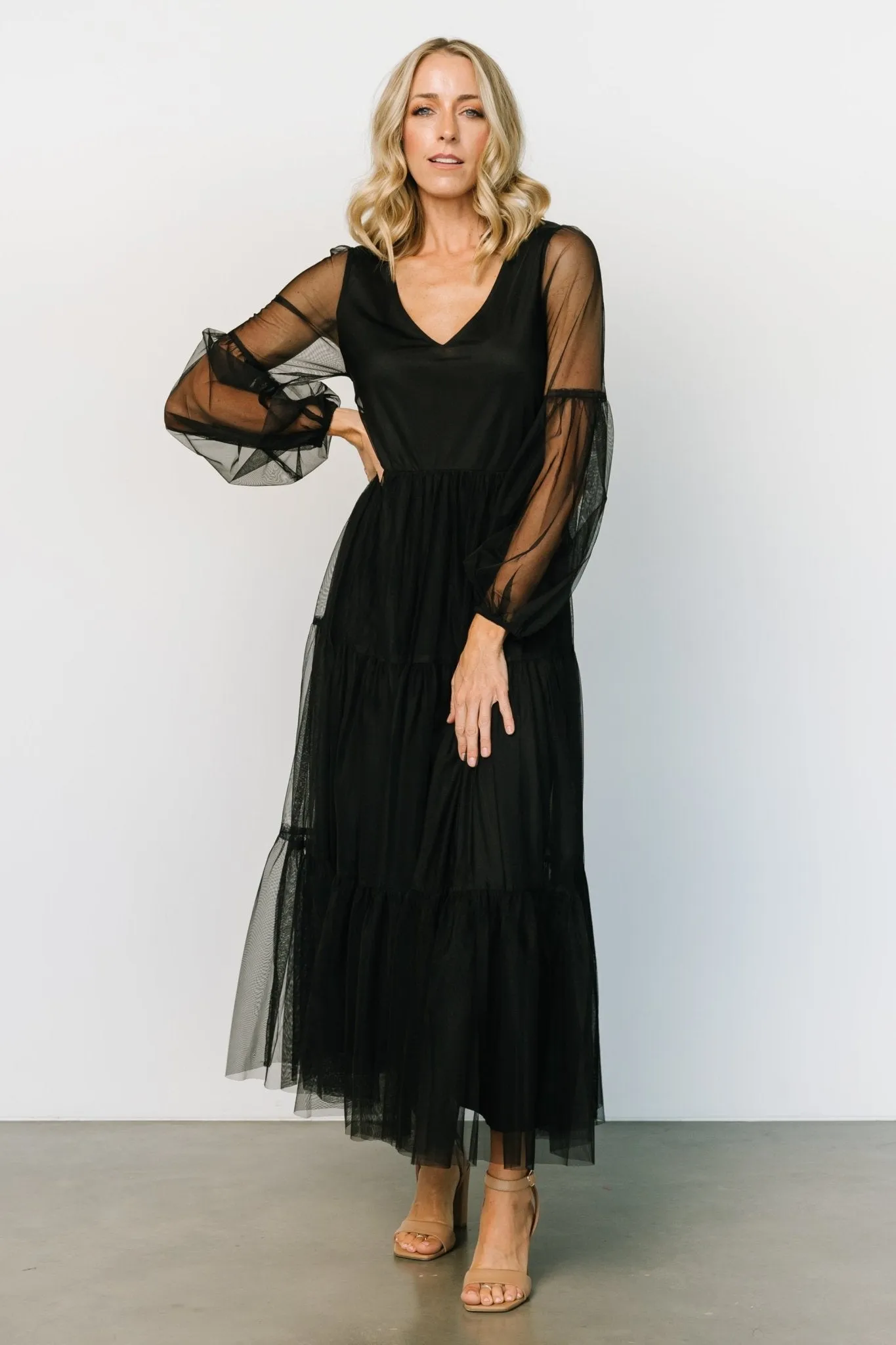Hoffman Tulle Maxi Dress | Black sold by Baltic Born product image thumbnail 5