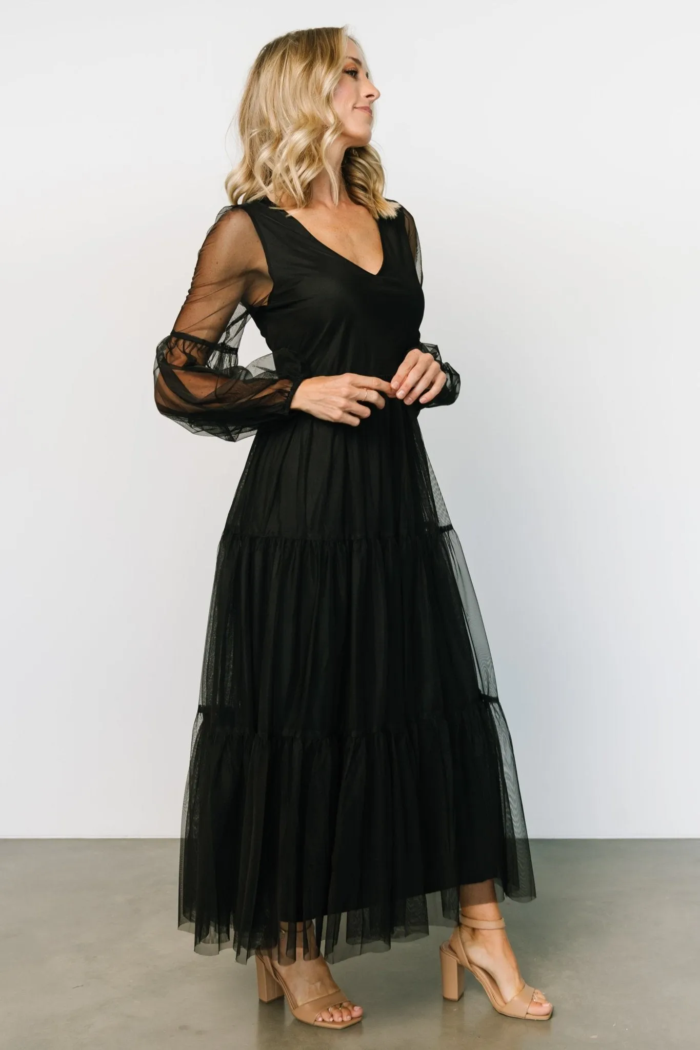 Hoffman Tulle Maxi Dress | Black sold by Baltic Born product image thumbnail 3