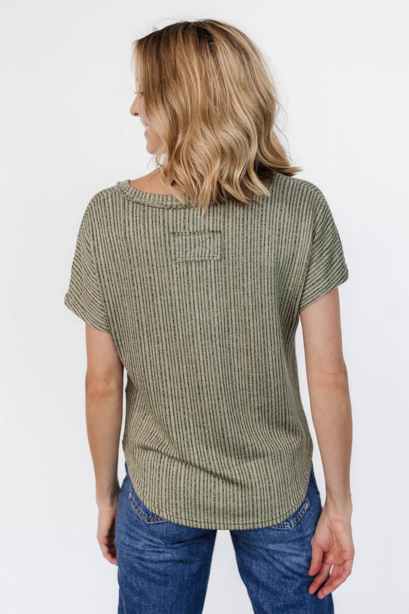 Tylee Knit Top | Dusty Olive sold by Baltic Born product image thumbnail 4