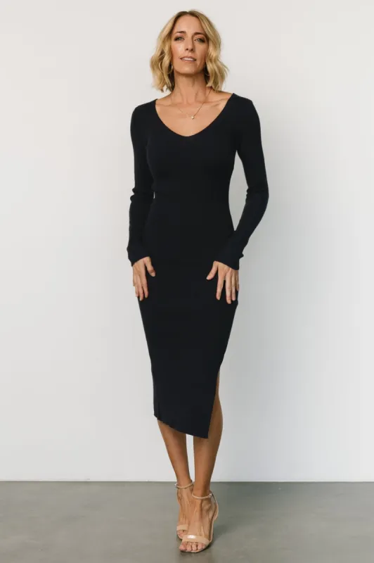 Tacey Midi Dress | Navy sold by Baltic Born