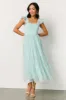 Mindi Tulle Midi Dress | Sea Blue sold by Baltic Born