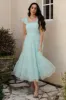 Mindi Tulle Midi Dress | Sea Blue sold by Baltic Born