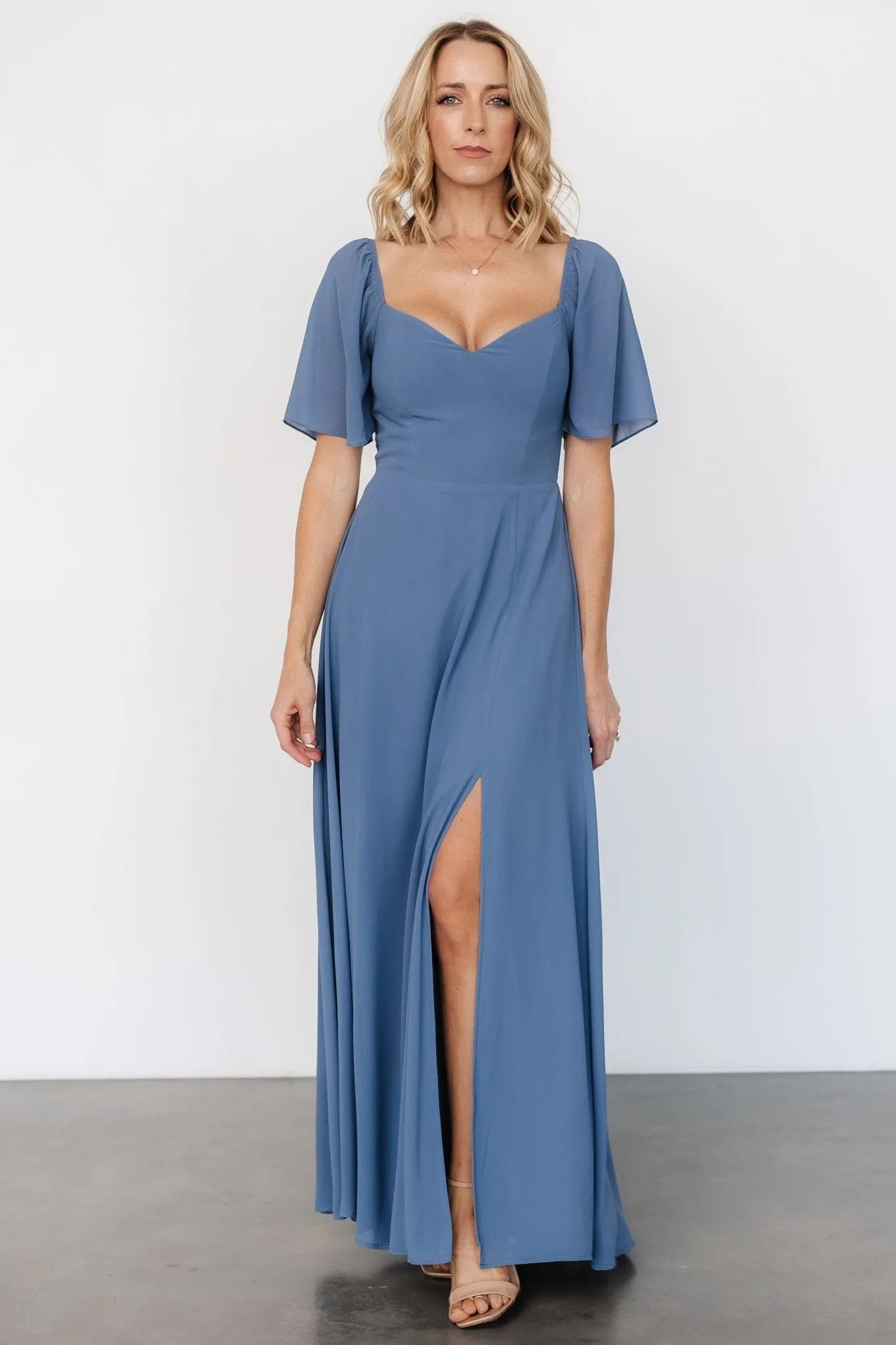 Sierra Sweetheart Maxi Dress | Whisper Blue sold by Baltic Born product image thumbnail 4