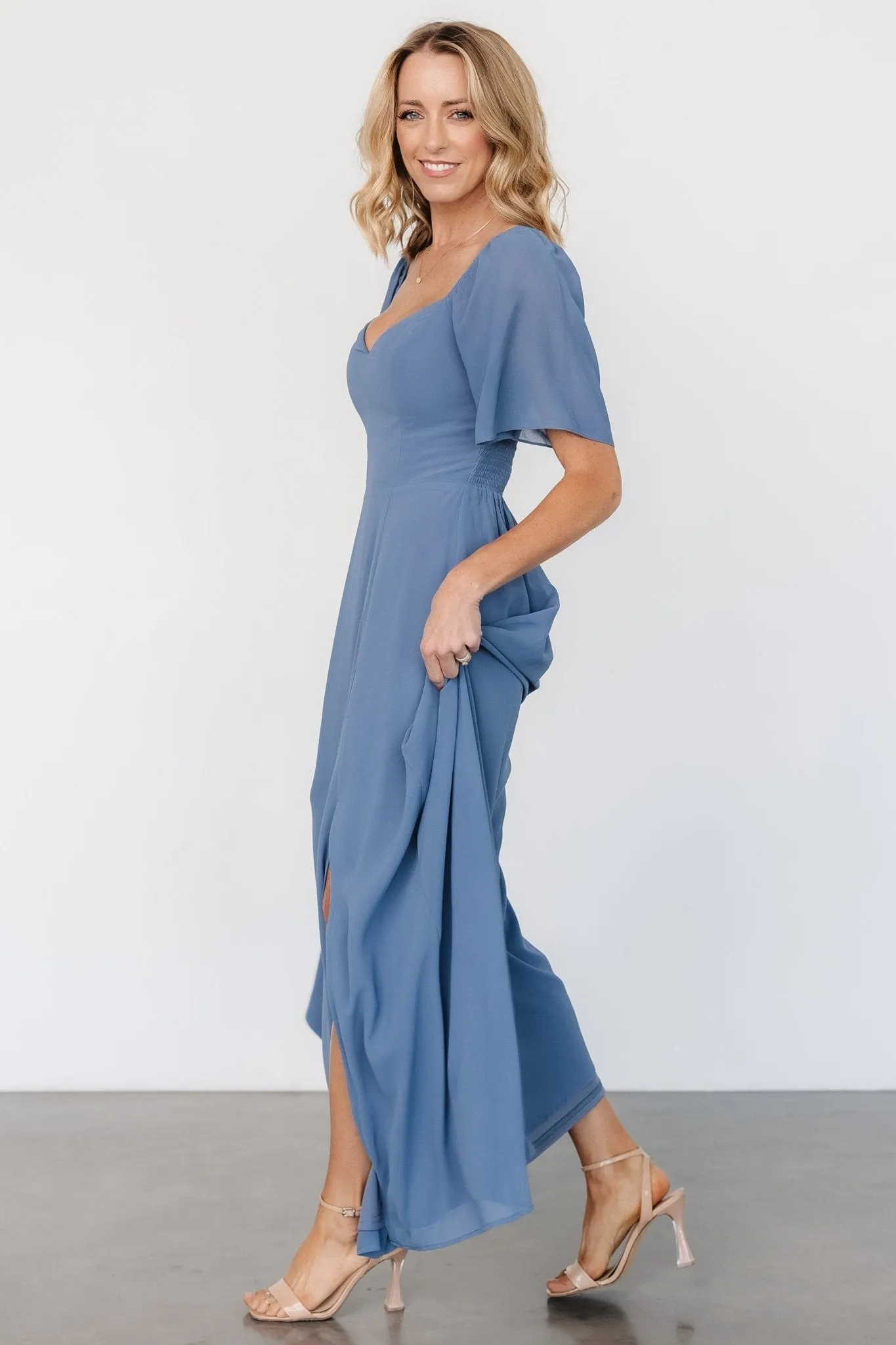 Sierra Sweetheart Maxi Dress | Whisper Blue sold by Baltic Born product image thumbnail 3