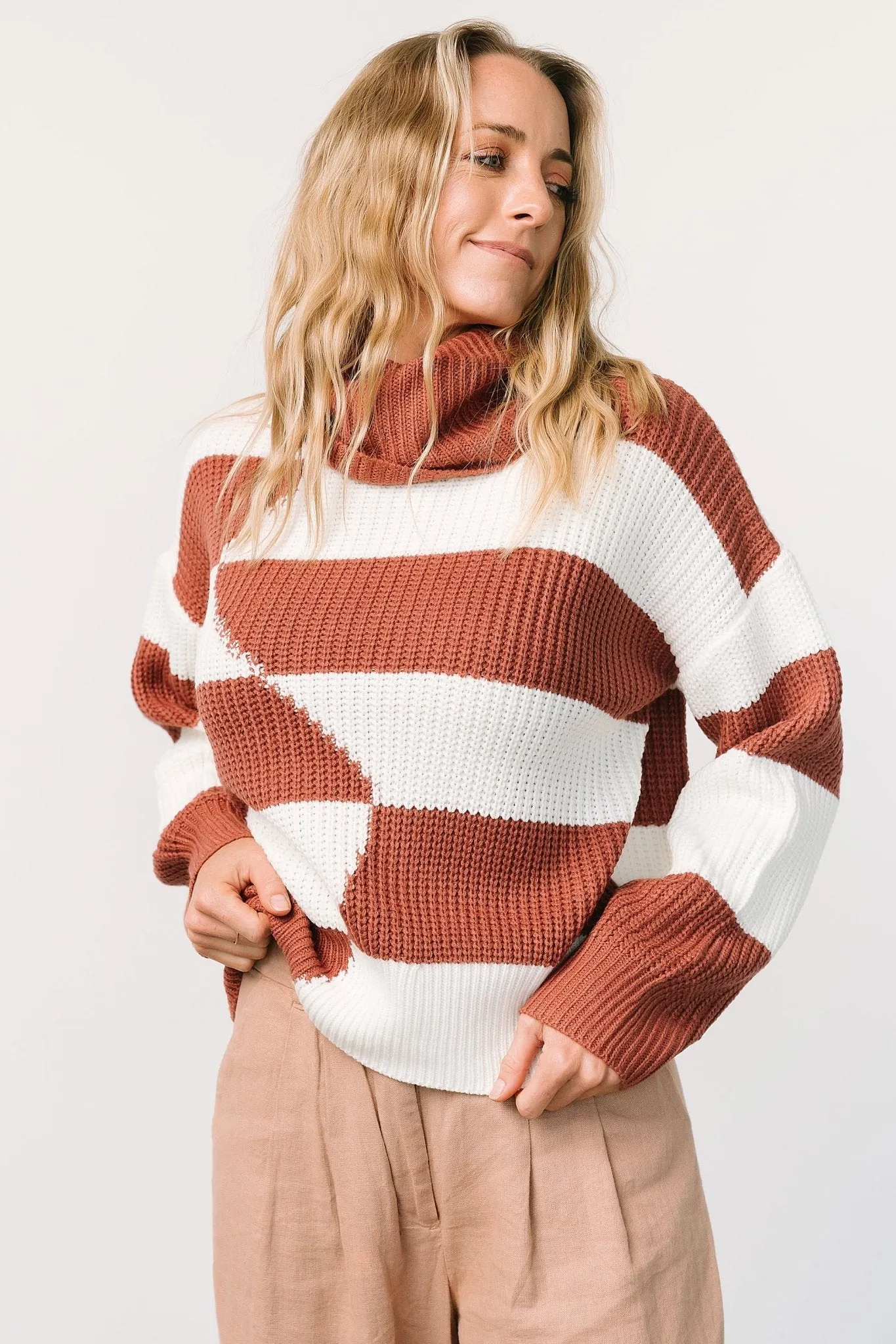 Vermont Sweater | Brick + Ivory sold by Baltic Born product image thumbnail 5
