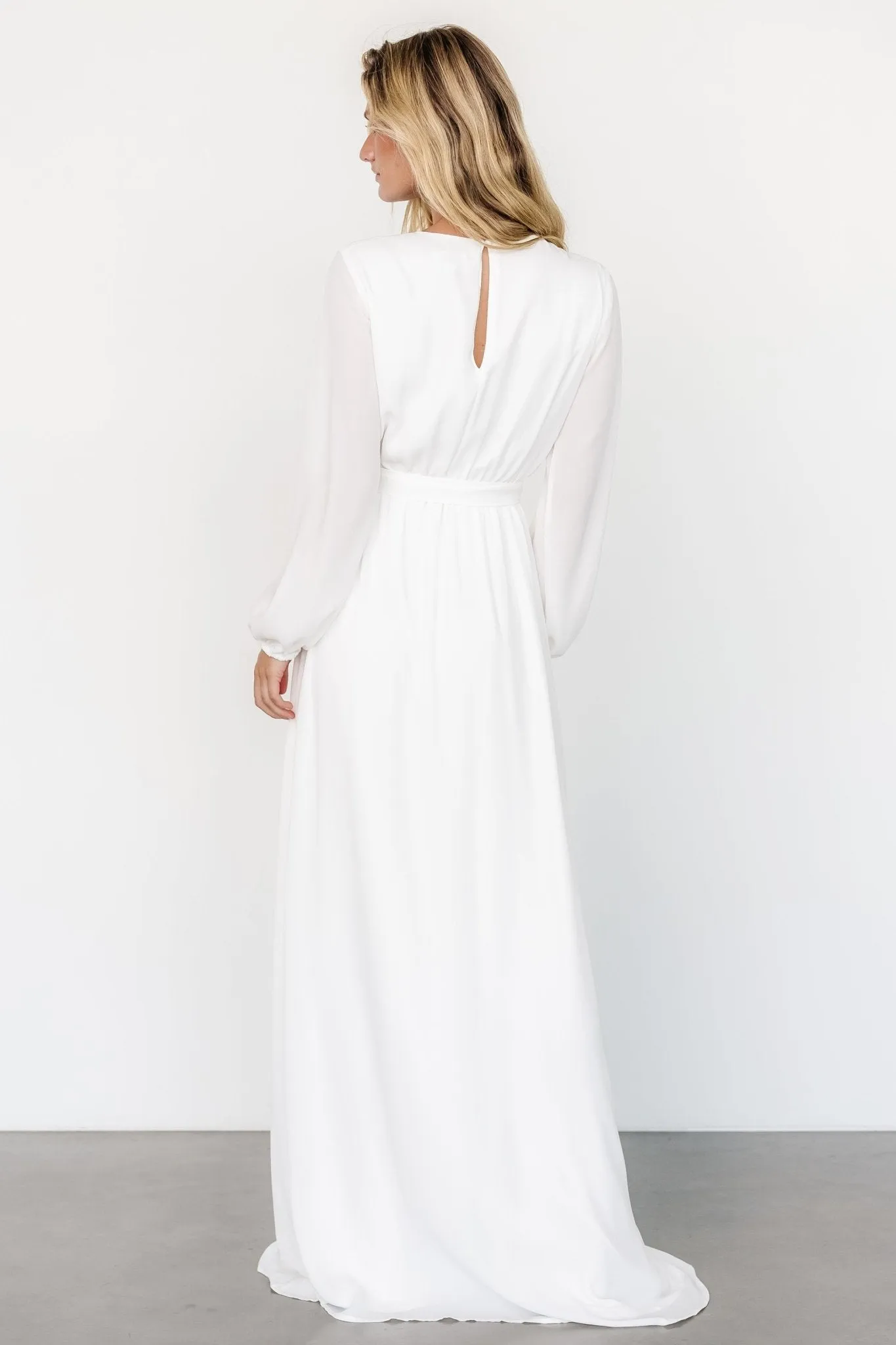 Breanne Faux Wrap Maxi Dress | Off White sold by Baltic Born product image thumbnail 5