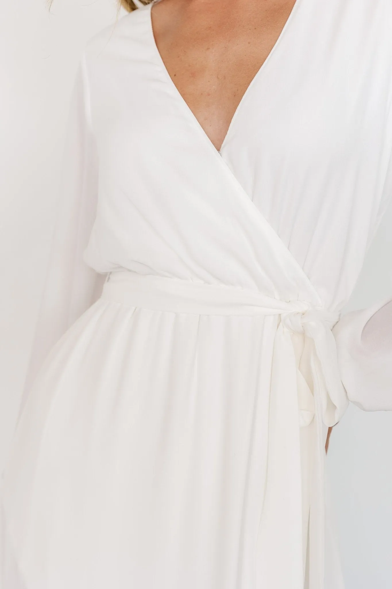 Breanne Faux Wrap Maxi Dress | Off White sold by Baltic Born product image thumbnail 2