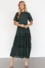 Loveland Geo Lace Maxi Dress | Dark Green sold by Baltic Born