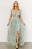 Arlene Shimmer Gown | Sage sold by Baltic Born