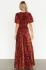 Veronica Velvet Maxi Dress | Rust sold by Baltic Born