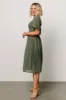 Colette Sweetheart Midi Dress | Dark Sage sold by Baltic Born