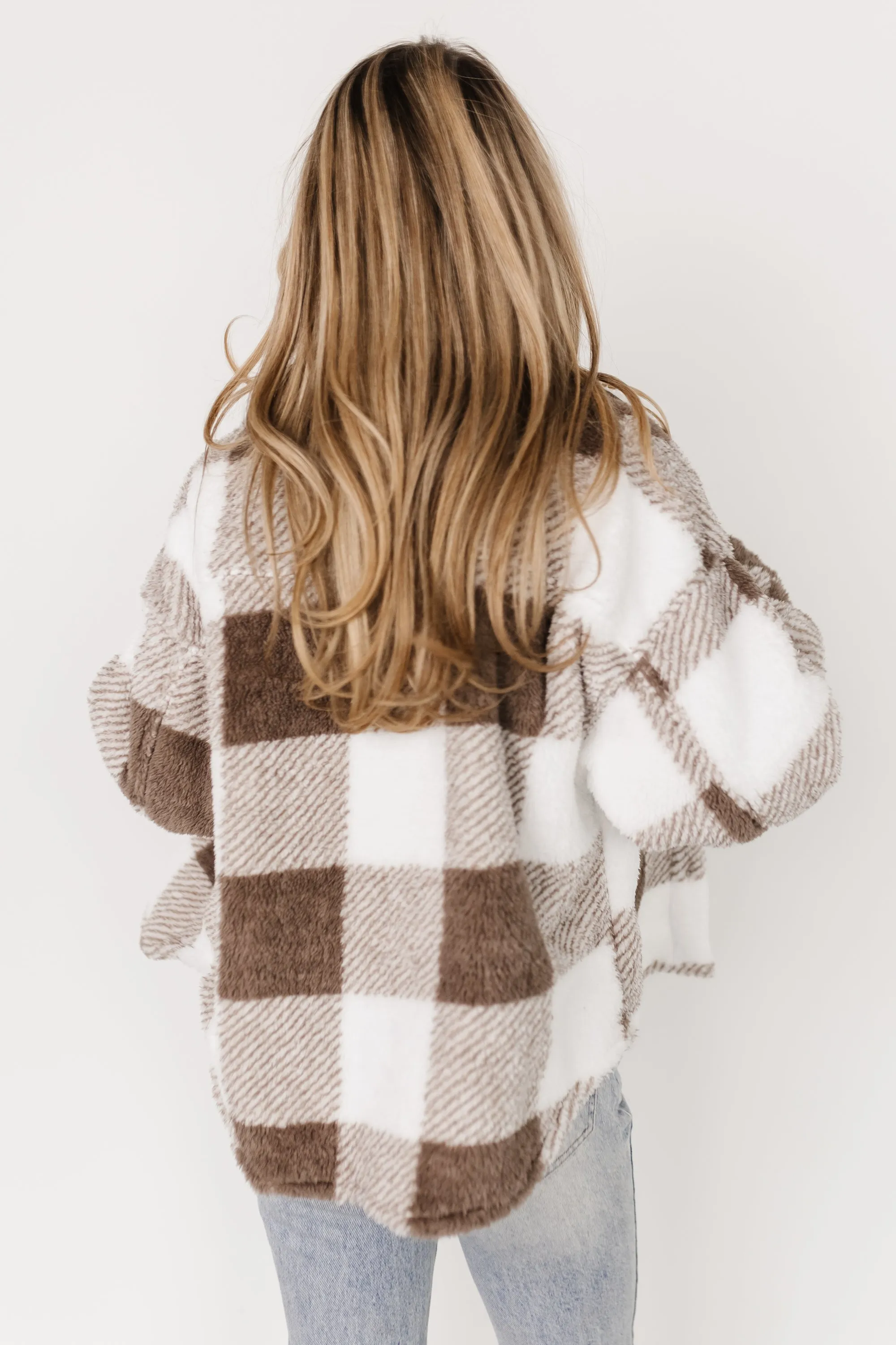 Bismarck Fleece Shacket | Mocha + White sold by Baltic Born product image thumbnail 5