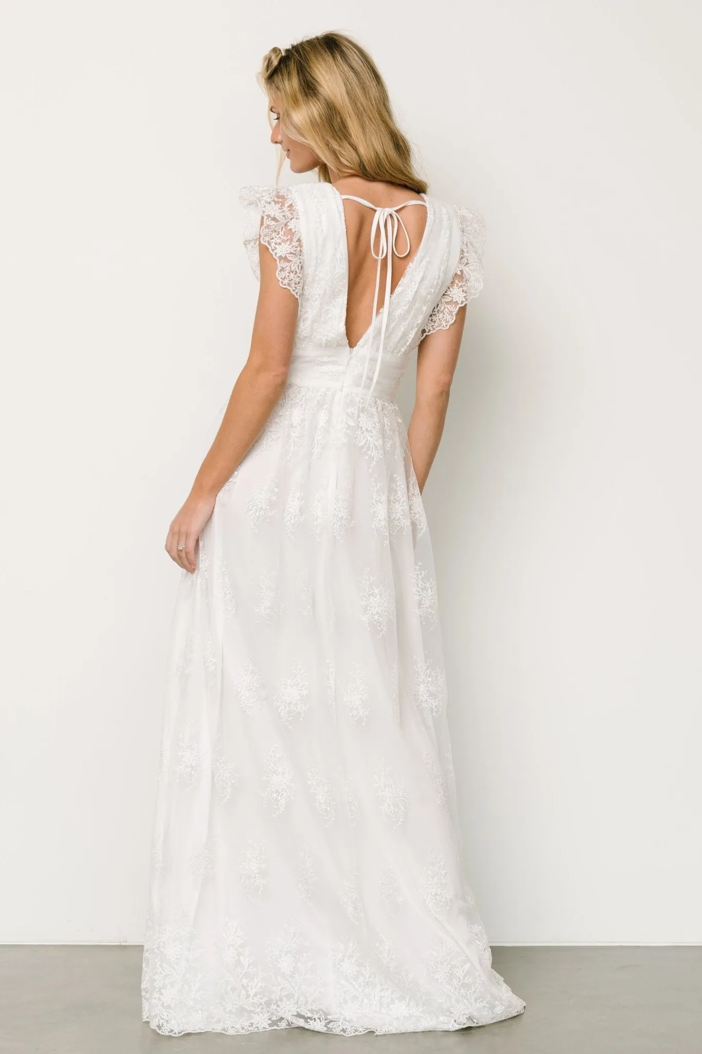 Rhea Tulle Maxi Dress | Off White sold by Baltic Born product image thumbnail 2