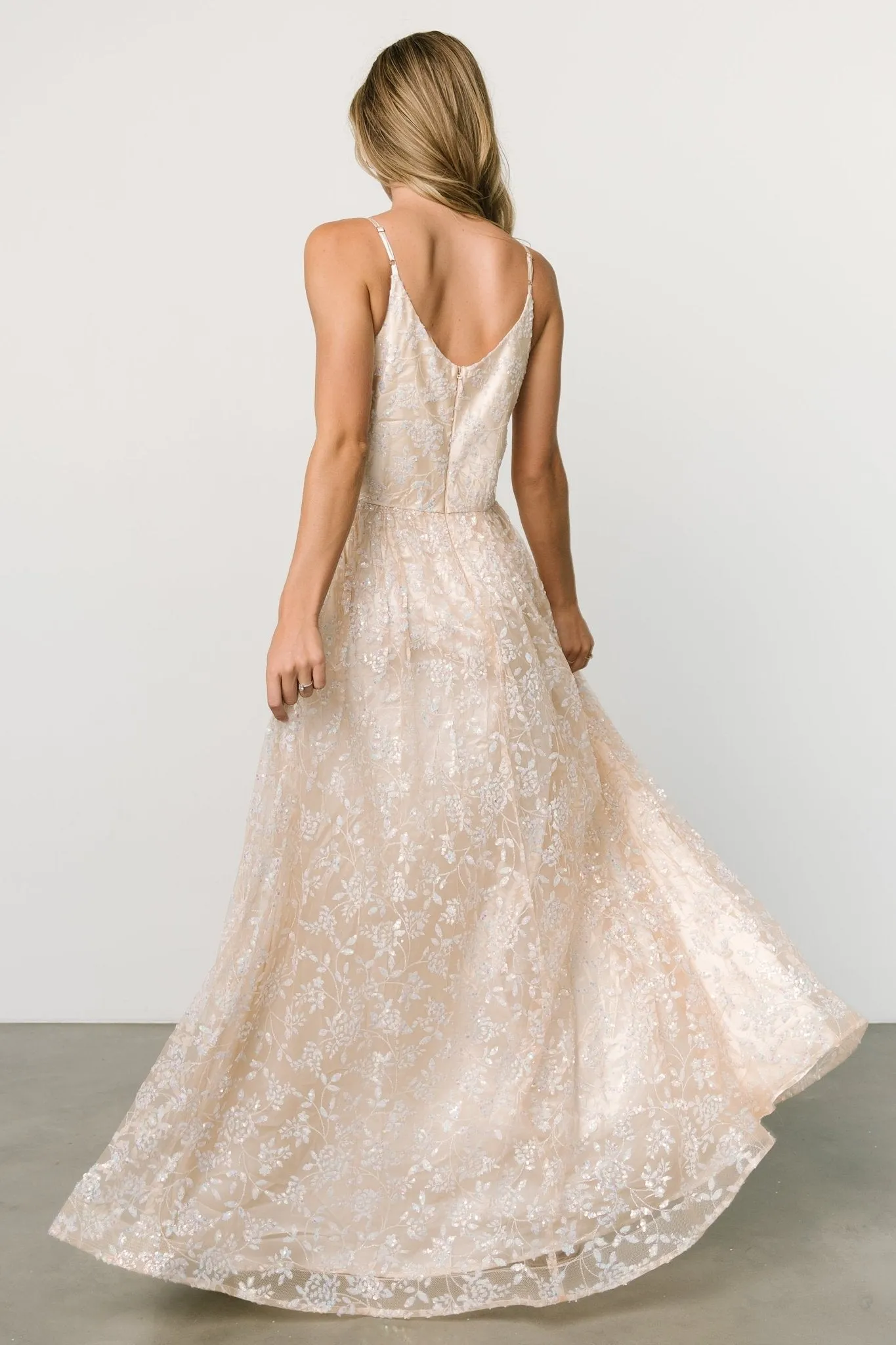 Angel Shimmer Gown | Champagne sold by Baltic Born product image thumbnail 5