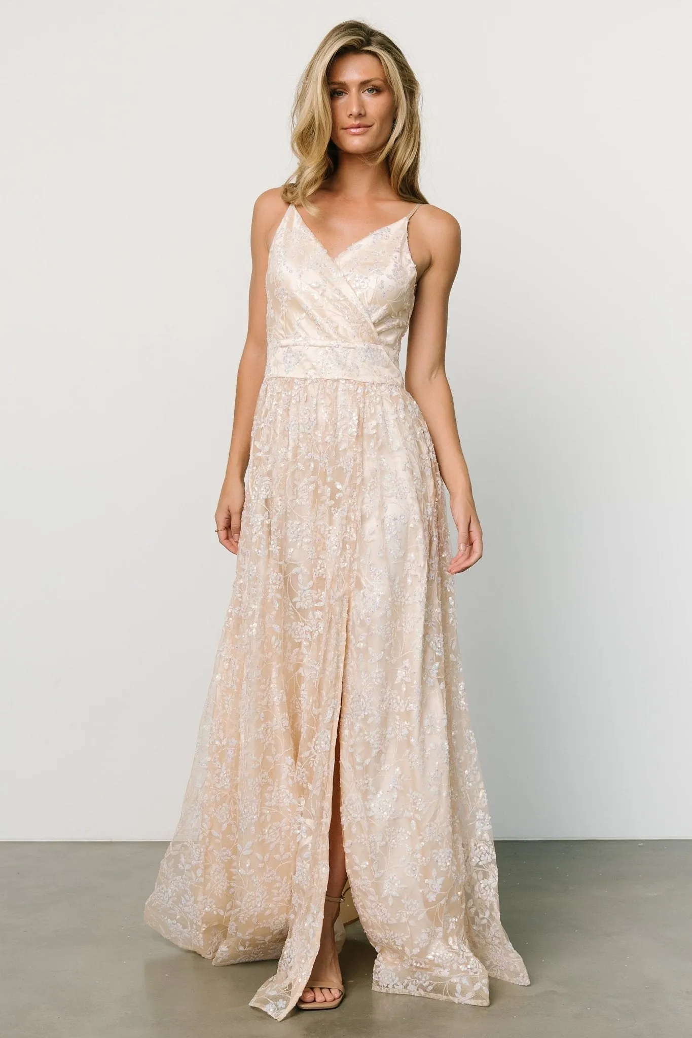 Angel Shimmer Gown | Champagne sold by Baltic Born product image thumbnail 2