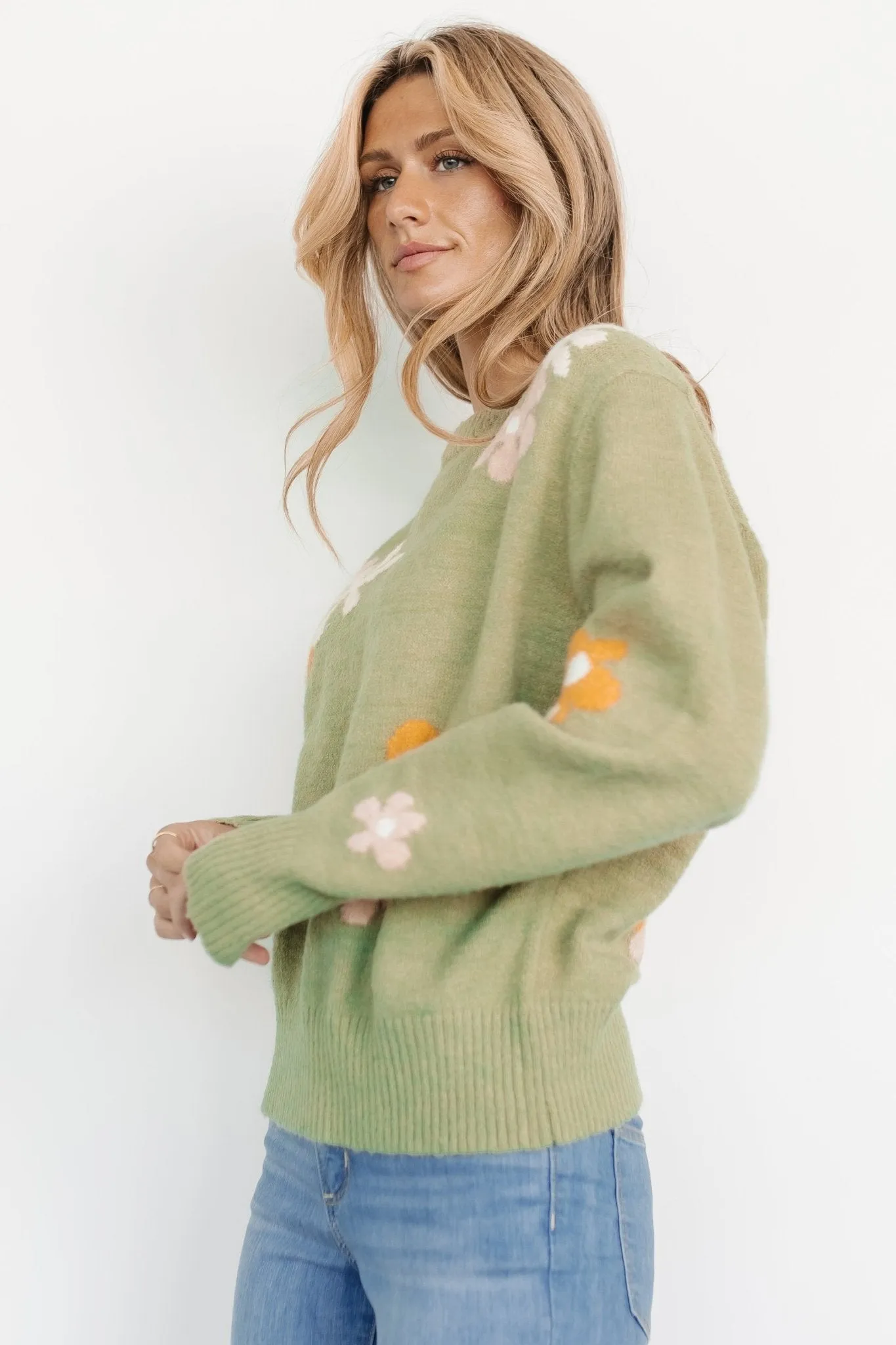 Roxy Sweater | Sage Flower sold by Baltic Born product image thumbnail 2