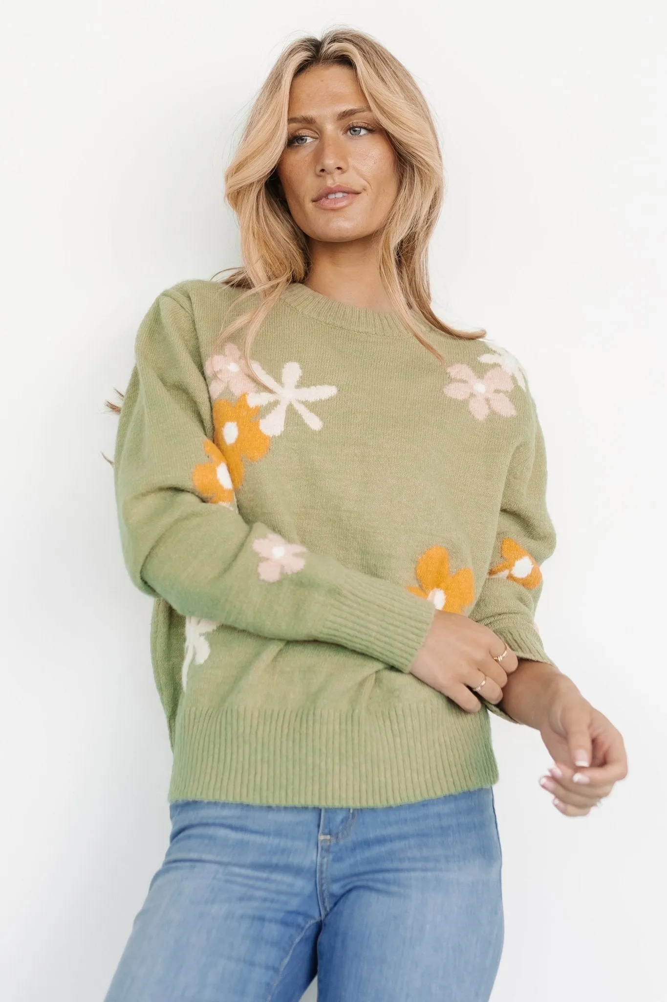 Roxy Sweater | Sage Flower sold by Baltic Born product image thumbnail 4