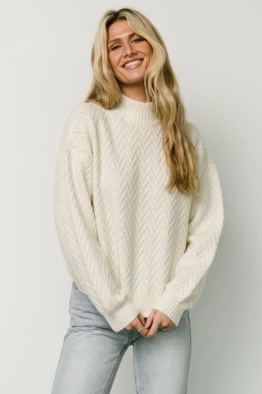 McRae Knit Sweater | Ivory sold by Baltic Born